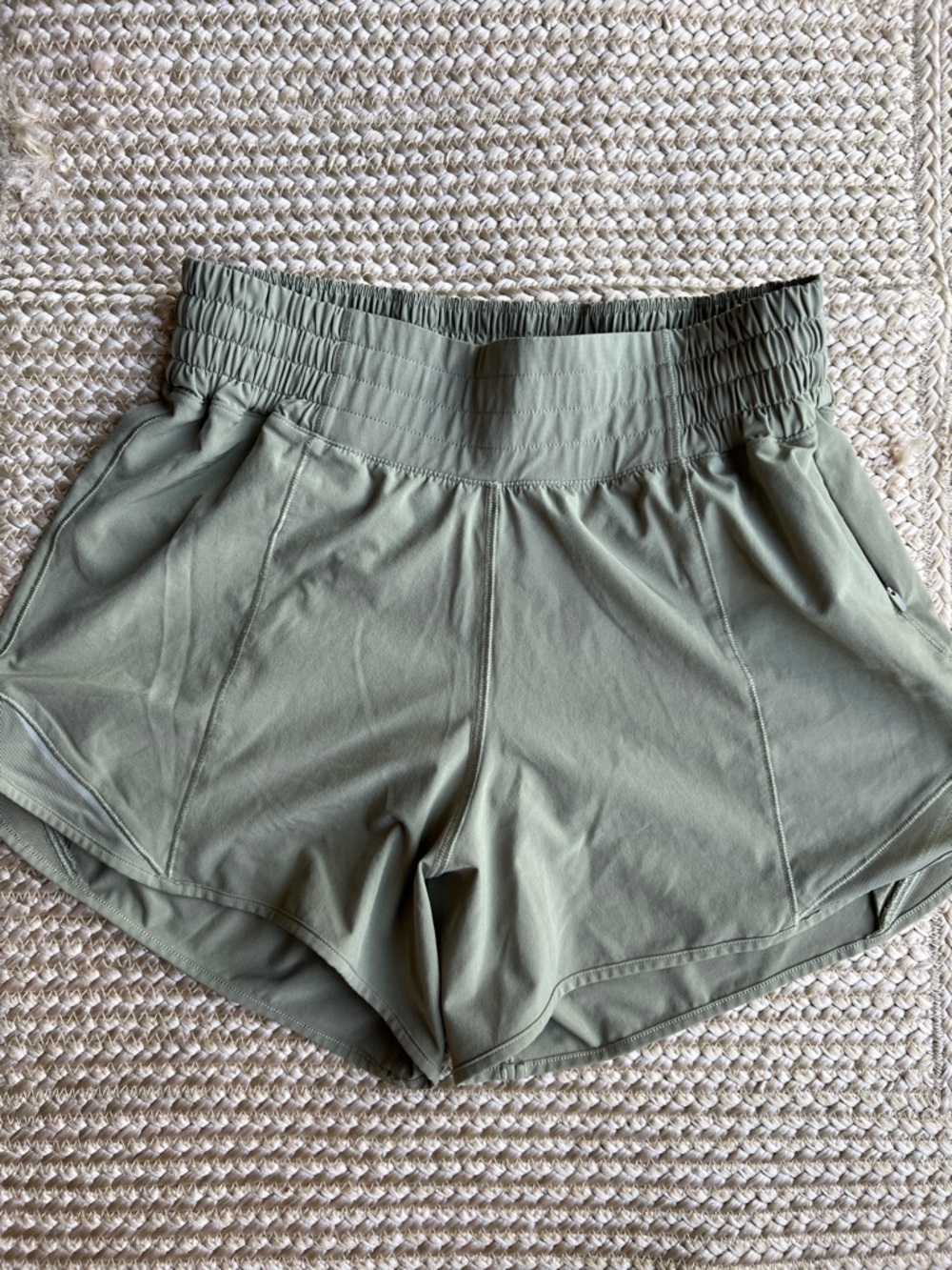 lululemon athletica Olive Green High-Rise Athletic Shorts
